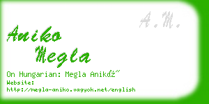 aniko megla business card